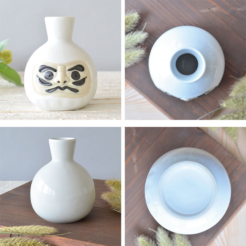風水だるま酒器セット 徳利1個 盃2個 食器 おしゃれ かわいい かっこいい シンプル 子供 大人 陶器 北欧 和食器 風 美濃焼 ギフト プレゼント