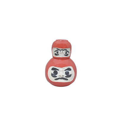 風水だるま酒器セット 徳利1個 盃2個 食器 おしゃれ かわいい かっこいい シンプル 子供 大人 陶器 北欧 和食器 風 美濃焼 ギフト プレゼント