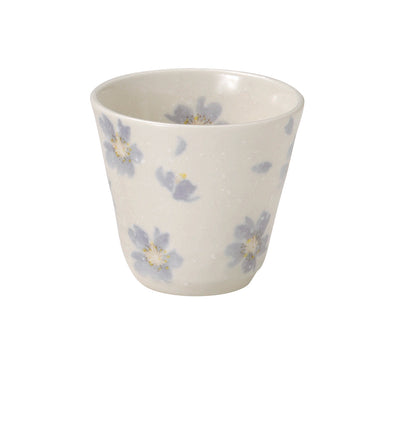 桜の舞 反り湯呑 (ピンク , パープル) 食器 おしゃれ かわいい かっこいい シンプル 子供 大人 陶器 北欧 和食器 風 美濃焼 ギフト プレゼント