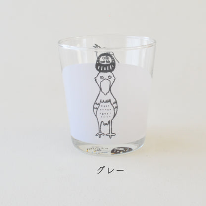 だるまとハシビロコウグラス　 おしゃれ かわいい 300ml POP 人気 プレゼント ギフト 日本製 コップ カップ 子供用 カクニ
