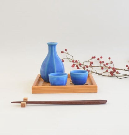 面取り八角１合徳利 徳利 おしゃれ 日本製 国産 美濃焼 カクニ トルコブルー 紺 マット 食器 おしゃれ かわいい かっこいい シンプル 陶器 北欧 和食器 風