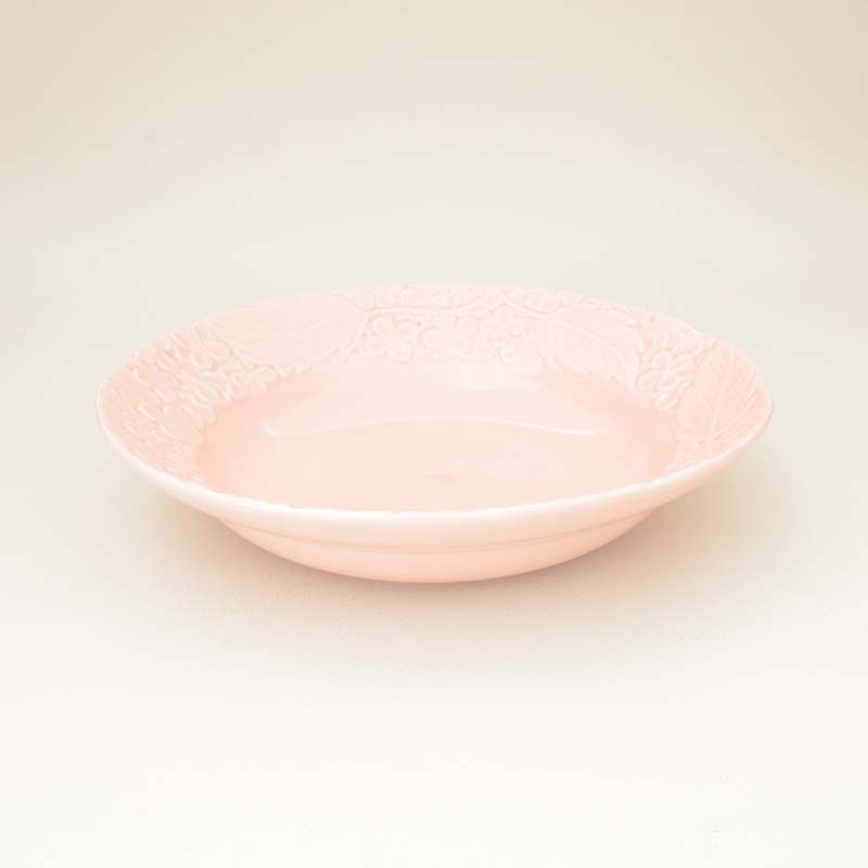 フルールマルチプレート（L) 皿 おしゃれ パスタ皿 カレー皿 日本製 美濃焼 陶磁器 食器 電子レンジ対応 食洗機対応 おしゃれ かわいい 白 使いやすい シンプル ホワイト 大きい チャーハン 花柄 エレガント カクニ