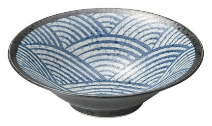 青海波 50平鉢 美濃焼/盛鉢/取鉢/縁起/日本製 食器 おしゃれ かわいい かっこいい シンプル 子供 大人 陶器 北欧 和食器 風 美濃焼 ギフト プレゼント