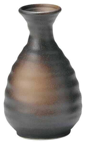 黒備前2合徳利冷酒熱燗 2合徳利 酒器 黒備前 家呑み 家飲み 渋い かっこいい ギフト プレゼント 贈り物 食洗機使用可 電子レンジ使用可 日本製 和風 国産 美濃焼 KAKUNI カクニ