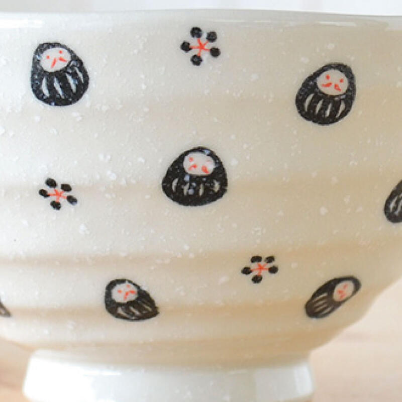 だるまご飯茶碗4個セット 夫婦茶碗 飯碗 ご飯茶碗 ご飯 かわいい おしゃれ だるま 和風 陶器 日本製 美濃焼 食器 電子レンジ対応 食洗機対応 かわいい モダン 軽い シンプル おもしろい 和洋折衷 だるま飯碗 カクニ KAKUNI