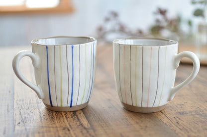 二色十草マグ【マグカップ おしゃれ 陶器 かわいい シンプル かっこいい 和風 コーヒーカップ 日本製 美濃焼 カクニ KAKUNI】