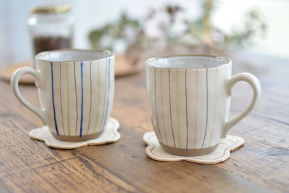 二色十草マグ【マグカップ おしゃれ 陶器 かわいい シンプル かっこいい 和風 コーヒーカップ 日本製 美濃焼 カクニ KAKUNI】