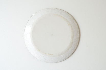 白唐津 丸取皿【皿 シンプル かわいい日本製 美濃焼 食器 白い 模様 食洗機対応 レンジOK カフェ風 プレゼント ギフト カクニ KAKUNI】父の日 ギフト