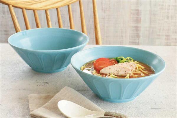 ラーメンどんぶり おしゃれ ラーメン鉢 かわいい ターコイズブルー麺鉢 アジアンテイスト アジアン料理 ターコイズ 食器 北欧 麺鉢 丼 かっこいい カフェ ラーメン屋 日本製 美濃焼 陶磁器 電子レンジ対応 食洗機対応 送料無料