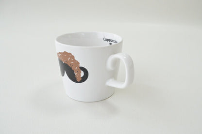 泡ヒゲシリーズ Gマグ マグカップ おしゃれ 大きめ 大きいマグカップ おもしろい ナチュラル 陶器 かわいい シンプル 電子レンジ使用可 食洗機使用可 日本製 美濃焼 カクニ KAKUNI