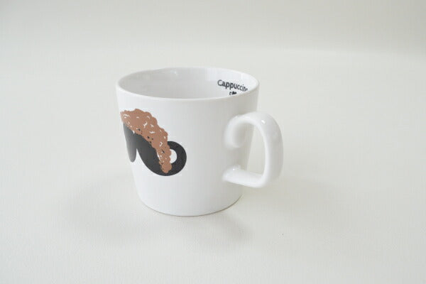 泡ヒゲシリーズ Gマグ マグカップ おしゃれ 大きめ 大きいマグカップ おもしろい ナチュラル 陶器 かわいい シンプル 電子レンジ使用可 食洗機使用可 日本製 美濃焼 カクニ KAKUNI