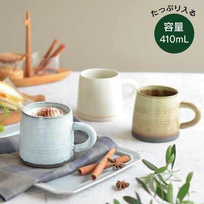 陶器 マグカップ 大きめ おしゃれ KINGマグ ナチュラル かわいい シンプル 大人 プレゼント ギフト 大き目 大きいサイズ スープマグ 国産 日本製 美濃焼 カクニ KAKUNI