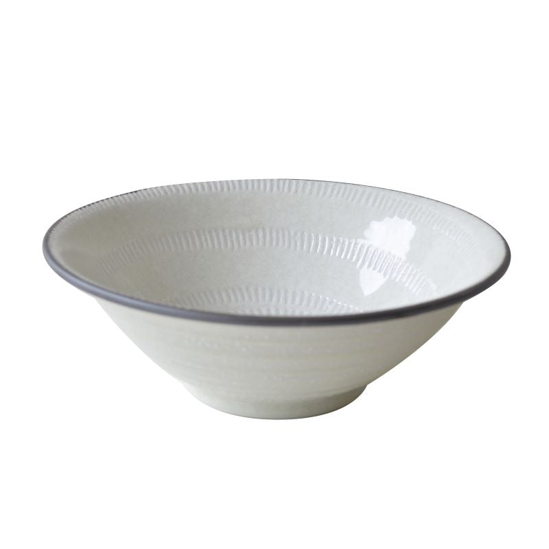 平丼 19.6cm スパイラル 1個 美濃焼 食器 おしゃれ 可愛い かっこいい スマート シンプル ナチュラル カクニ オリジナル 日本産 インスタ映え 普段使い ギフト モダン