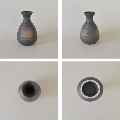 黒備前2合徳利冷酒熱燗 2合徳利 酒器 黒備前 家呑み 家飲み 渋い かっこいい ギフト プレゼント 贈り物 食洗機使用可 電子レンジ使用可 日本製 和風 国産 美濃焼 KAKUNI カクニ