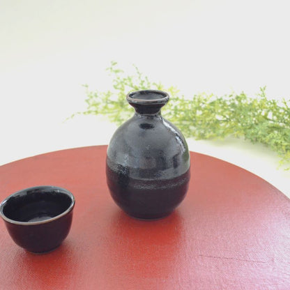 ゆず天目 2合徳利 徳利 おしゃれ 日本製 国産 美濃焼 カクニ 紺 マット 食器 おしゃれ かわいい かっこいい シンプル 陶器 北欧 和食器 風