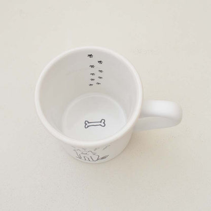 わんわんにゃーにゃーマグ  マグカップ おしゃれ かわいい 可愛い ネコ 猫 ネコ柄 イヌ 犬 北欧 280ml 大きい 日本製 コップ カップ 食器 シンプル ナチュラル 食洗機使用可 電子レンジ使用可