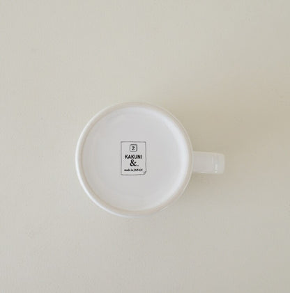 ペンタッチフラワー マグ【マグカップ  コーヒカップ ペン画  花柄 かわいい おしゃれ シンプル 日本製 美濃焼 陶磁器 食器 レンジ対応 食洗機対応 KAKUNI カクニ】