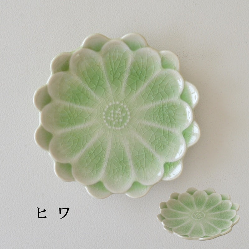 デイジー小皿 豆皿 小皿 醤油 美濃焼 皿 おしゃれ シンプル 小さめ かわいい 花 ナチュラル プレート 薬味 調味料 陶器 日本製 和風 ピンク ヒワ ブラウン ターコイズ ブルー 食器