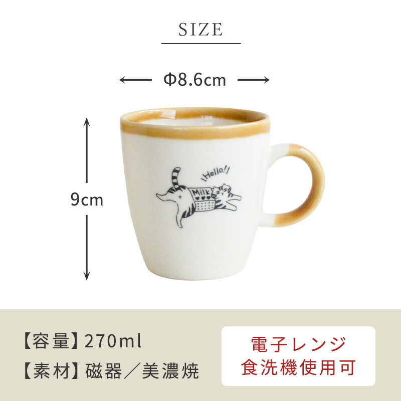 ネコマグ4個セット マグカップかわいい シンプル 猫 おしゃれ 面白い ナチュラル ねこ ブチ猫 黒猫 三毛猫 北欧 陶器 食洗機対応 電子レンジ対応 ギフト プレゼント 贈り物 カクニ KAKUNI かじゅあるらいふ ねこまぐ